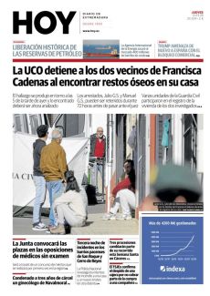 LA UCO DETIENE A LOS DOS VECINOS DE FRANCISCA CADENAS AL ENCONTRAR RESTOS ÓSEOS EN SU CASA