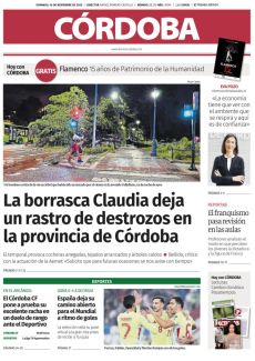 LA BORRASCA CLAUDIA DEJA UN RASTRO DE DESTROZOS EN LA PROVINCIA DE CÓRDOBA