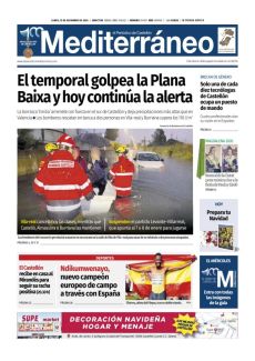 EL TEMPORAL GOLPEA LA PLANA BAIXA Y HOY CONTINÚA LA ALERTA