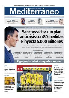 SÁNCHEZ ACTIVA UN PLAN ANTICRISIS CON 80 MEDIDAS E INYECTA 5.000 MILLONES