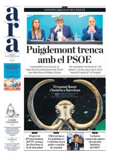 CARME COLOMINA
EL MAMUT LLANUT S’INSTAL·LA A BARCELONA