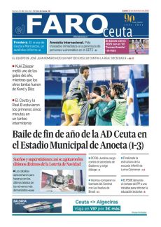 BAILE DE FIN DE AÑO DE LA AD CEUTA EN EL ESTADIO MUNICIPAL DE ANOETA (1-3)