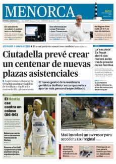 CIUTADELLA PREVÉ CREAR UN CENTENAR DE NUEVAS PLAZAS ASISTENCIALES